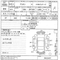 Toyota ALLION лот № 70065 оценка R  с аукциона в Японии 10