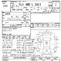 Daihatsu TANTO лот № 233 оценка R  с аукциона в Японии 7