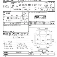 Toyota COROLLA RUNX лот № 5303 оценка R  с аукциона в Японии 4