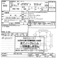 Subaru GOLF ALLTRACK лот № 809 оценка -  с аукциона в Японии 7