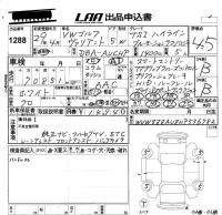 Volkswagen GOLF VARIANT лот № 1288 оценка 4.5  с аукциона в Японии 5