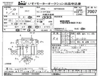 Isuzu ELF лот № 7007 оценка RA  с аукциона в Японии 2
