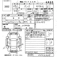 Toyota TANK лот № 3002 оценка 3.5  с аукциона в Японии 6