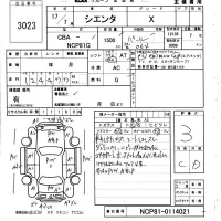Toyota SIENTA лот № 3023 оценка 3  с аукциона в Японии 6
