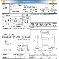 Honda STEP WAGON лот № 4371 оценка 3  с аукциона в Японии 5