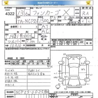 Toyota FUNCARGO лот № 4322 оценка RA  с аукциона в Японии 5