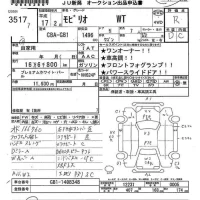 Honda MOBILIO лот № 3517 оценка R  с аукциона в Японии 7