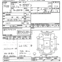 Toyota MARK II лот № 7122 оценка 3.5  с аукциона в Японии 9