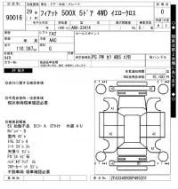 Fiat 500X лот № 90016 оценка 0  с аукциона в Японии 7