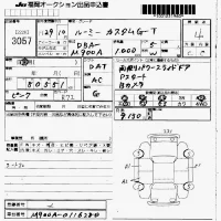 Toyota ROOMY лот № 3057 оценка 4  с аукциона в Японии 7