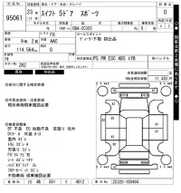 Suzuki SWIFT лот № 95061 оценка 0  с аукциона в Японии 7