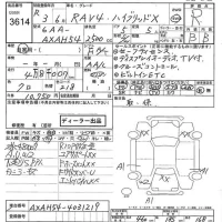 Toyota RAV4 лот № 3614 оценка R  с аукциона в Японии 7
