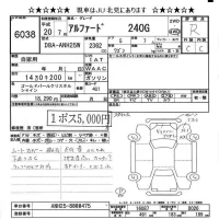 Toyota ALPHARD лот № 6038 оценка R  с аукциона в Японии 6