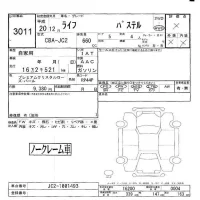 Honda LIFE лот № 3011 оценка -  с аукциона в Японии 5