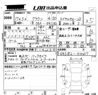 Toyota CROWN лот № 3069 оценка 3.5  с аукциона в Японии 5