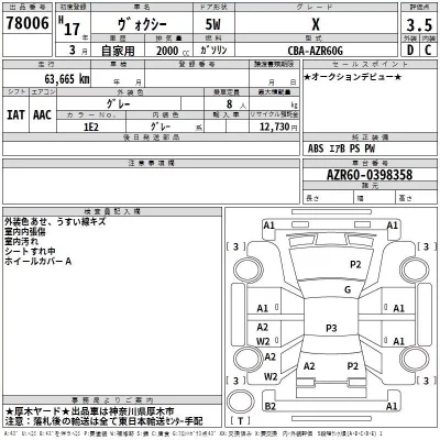 Toyota VOXY  с аукциона в Японии