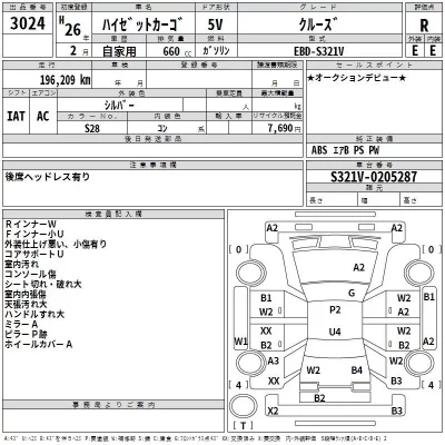 Daihatsu HIJET VAN  с аукциона в Японии