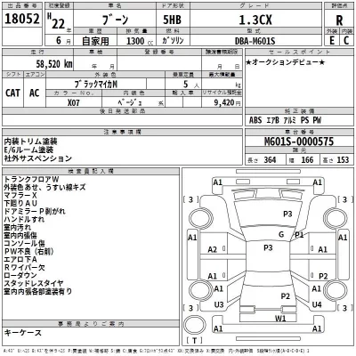 Daihatsu Boon  с аукциона в Японии