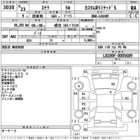 Subaru STELLA лот № 3030 оценка RA  с аукциона в Японии 2
