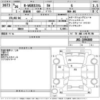 Honda N WGN лот № 3073 оценка 3.5  с аукциона в Японии 2