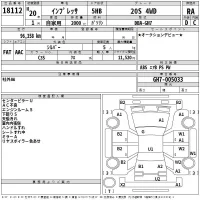 Subaru IMPREZA лот № 18112 оценка RA  с аукциона в Японии 2