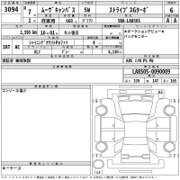 Daihatsu MOVE CANBUS лот № 3094 оценка 6  с аукциона в Японии 2