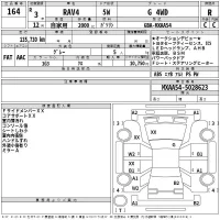 Toyota RAV4 лот № 164 оценка R  с аукциона в Японии 2