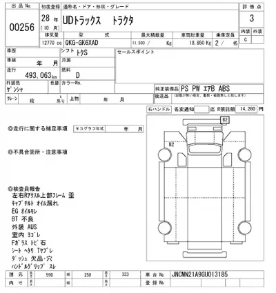 Nissan UD SERIES  с аукциона в Японии