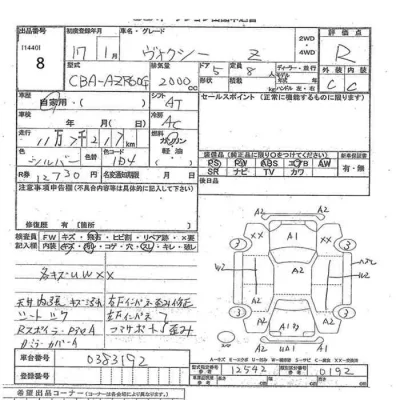 Toyota VOXY  с аукциона в Японии