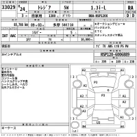 Subaru TREZIA лот № 33029 оценка RA  с аукциона в Японии 2