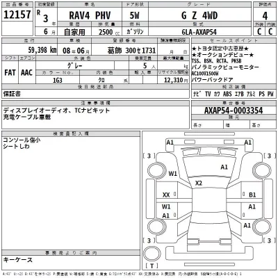 Toyota RAV4  с аукциона в Японии