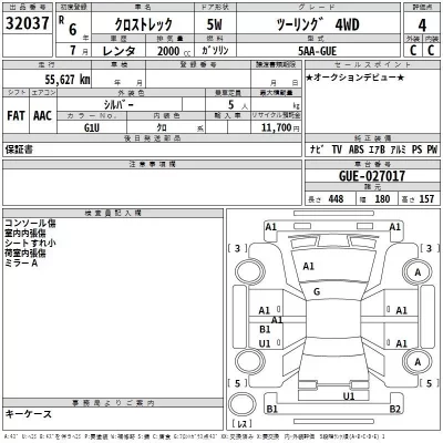 Subaru CROSSTREK  с аукциона в Японии