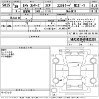 BMW 2-Series лот № 5015 оценка 4.5  с аукциона в Японии 2