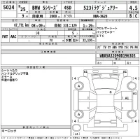 BMW 5-Series лот № 5024 оценка 4.5  с аукциона в Японии 2