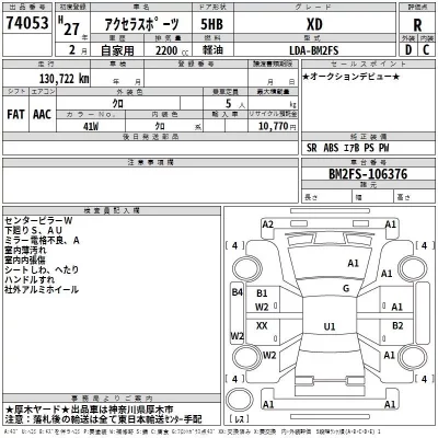 Mazda AXELA  с аукциона в Японии