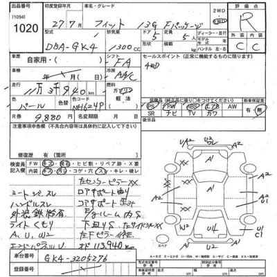 Honda FIT  с аукциона в Японии