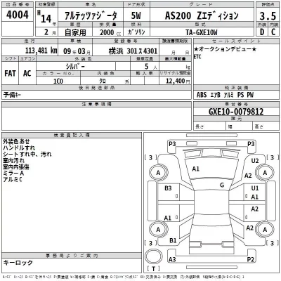 Toyota ALTEZZA WAGON  с аукциона в Японии