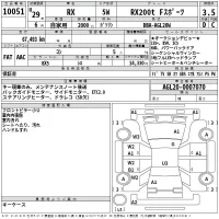 Lexus RX лот № 10051 оценка 3.5  с аукциона в Японии 2