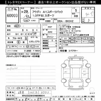 Audi A1 лот № 60003 оценка 4.5  с аукциона в Японии 8