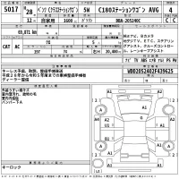 Mercedes-Benz C CLASS WAGON лот № 5017 оценка 4  с аукциона в Японии 2