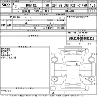 BMW X1 лот № 5022 оценка 4.5  с аукциона в Японии 2