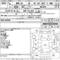 BMW X3 лот № 5021 оценка 3.5  с аукциона в Японии 2
