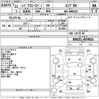 Toyota REGIUS ACE VAN  с аукциона в Японии