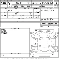 BMW X2 лот № 5032 оценка 4  с аукциона в Японии 2