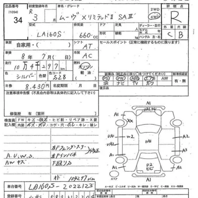 Daihatsu MOVE  с аукциона в Японии