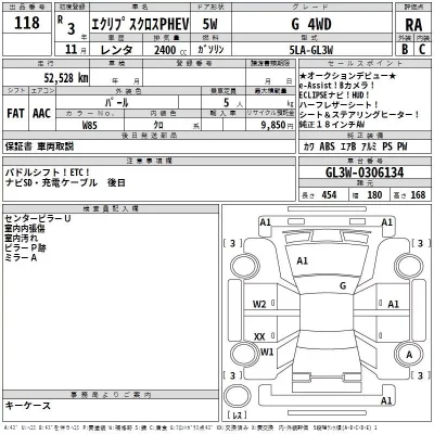 Mitsubishi ECLIPSE CROSS  с аукциона в Японии