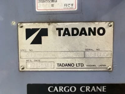 TADANO CRANE