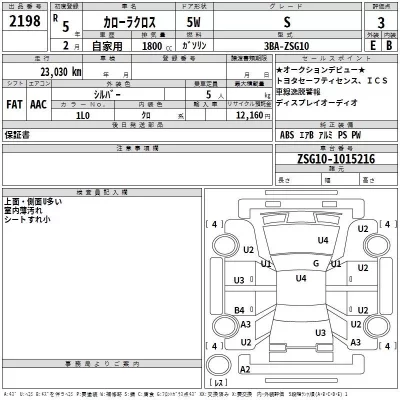 Toyota COROLLA CROSS  с аукциона в Японии