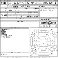 Volkswagen TIGUAN лот № 5088 оценка 4  с аукциона в Японии 2
