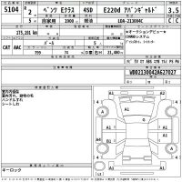 Mercedes-Benz E CLASS лот № 5104 оценка 3.5  с аукциона в Японии 2